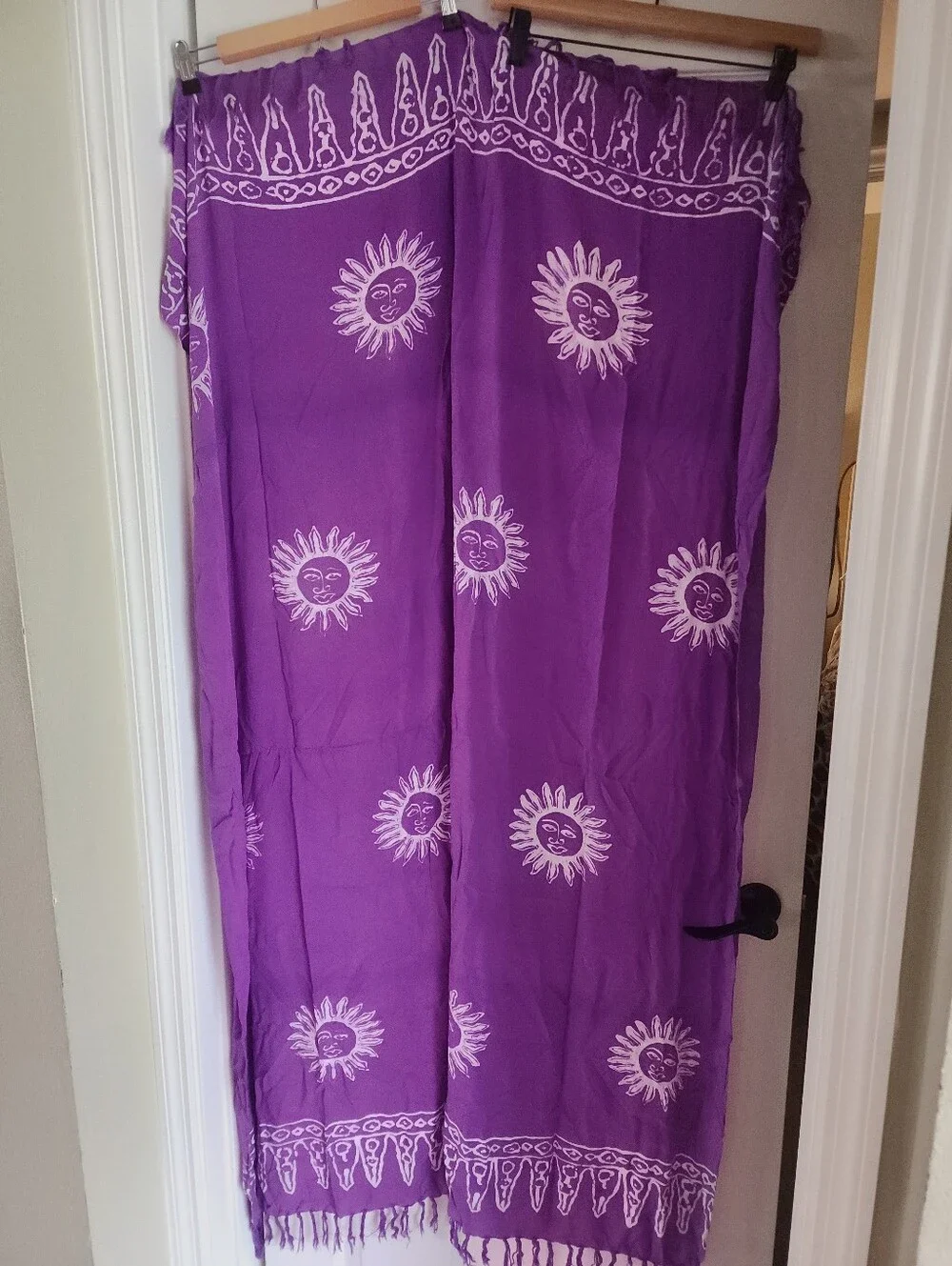 Celestial Whimsical Fringed Sarong/Scarf